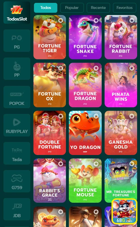 Usuário jogando em plataforma segura do 68g.com